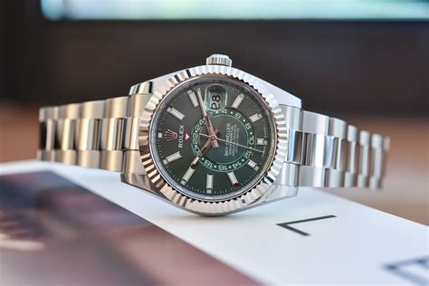 rolex sky dweller green|rolex sky dweller for sale.